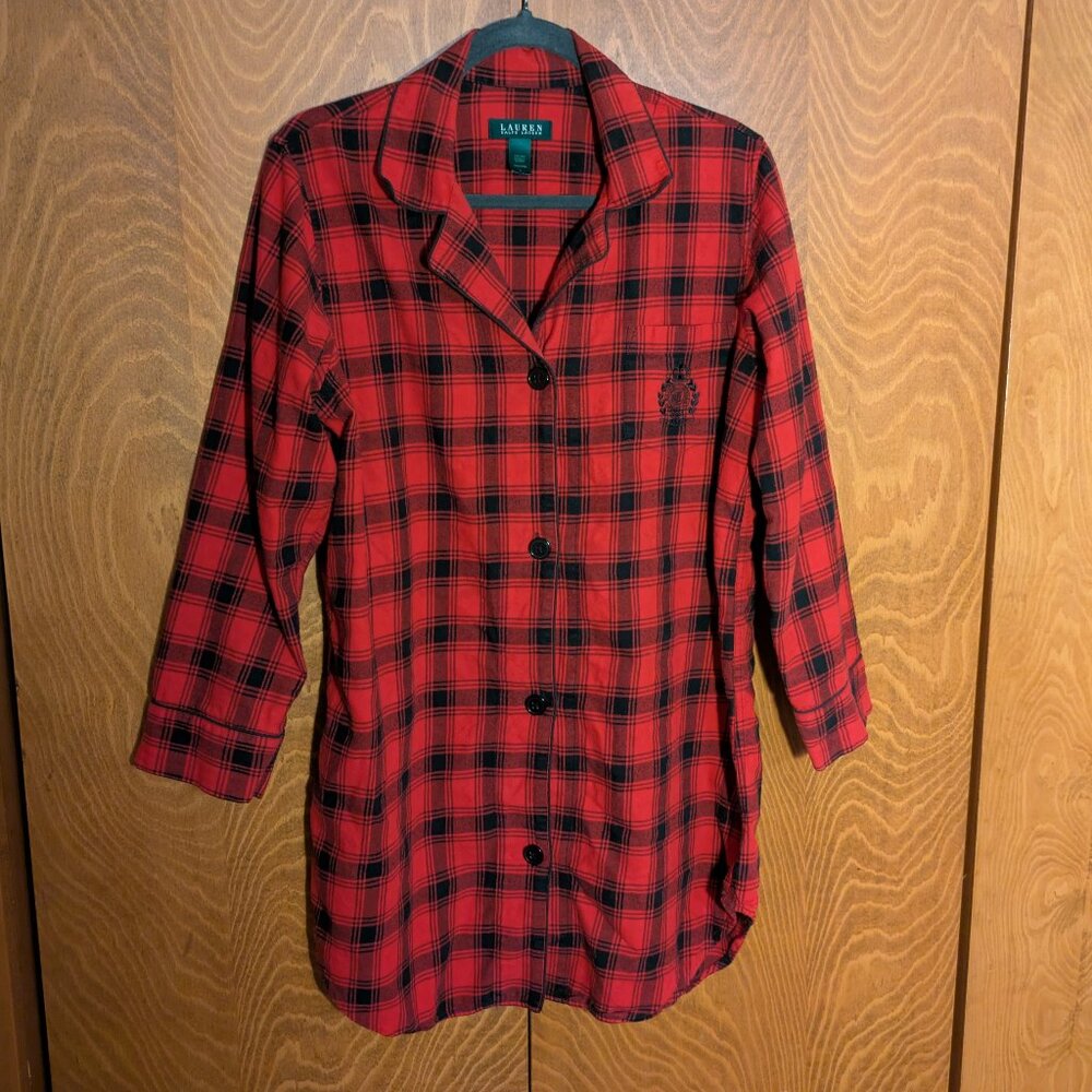 Ralph Lauren flannel sleep shirt - large